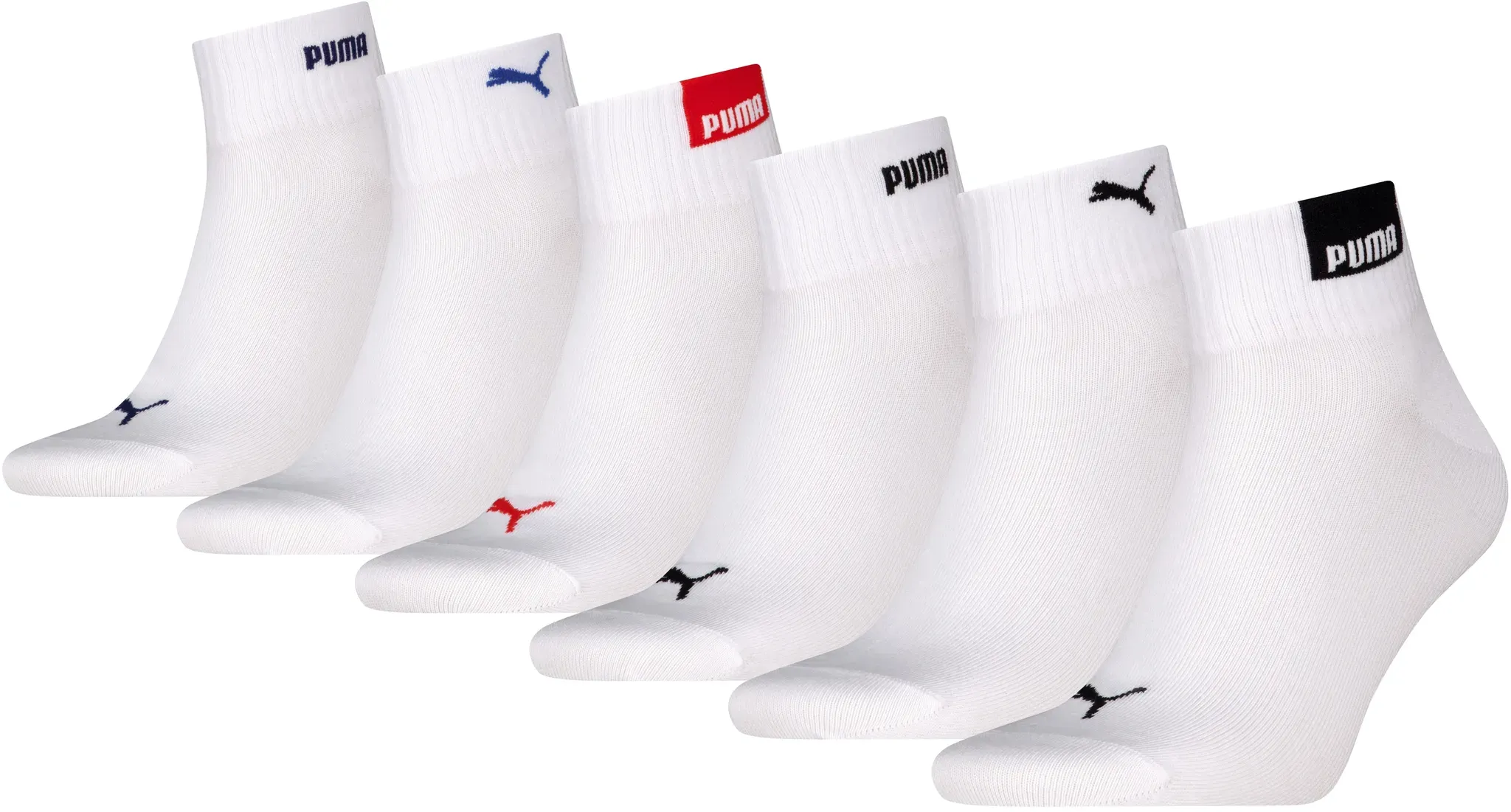 Kurzsocken PUMA, Herren, Gr. 39-42, weiß, Baumwollmischung, elastisch, Socken