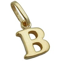 Gallay Anhänger 8x6mm Buchstabe B glänzend 9Kt GOLD