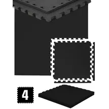 Eyepower 1 cm Dick: 1m2 Bodenschutz Fitnessmatte - 4 Sportmatten 50 x 50 cm