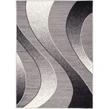 Mazovia Teppich CHEAP_K857A_2, 160x230, Kurzflor, Modern, Geometrisch grau 160x230