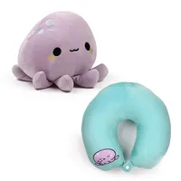 Puckator Oktopus 2-in-1 Plüsch-Reisekissen  Standard  Violett