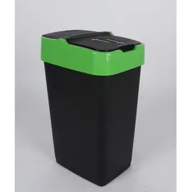 Heidrun Schwingdeckeleimer 35 l Schwarz