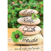 Komma3 01-008-1 Geburtstagskarte - inkl. Umschlag