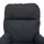 Mendler Relaxsessel HWC-L12 Stoff/Textil 72 x 101 x 72 cm dunkelgrau mit Hocker