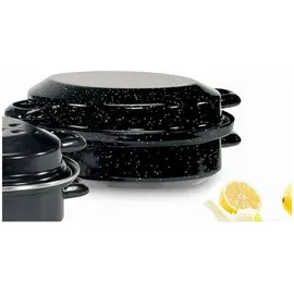 Krüger Emaille-Gänsebräter 26 cm schwarz