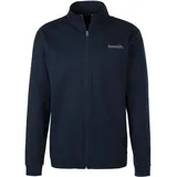 bench. loungewear Bench. Sweatjacke mit seitlichen Eingrifftaschen, aus leichter und bequemer Sweatware, Gr. 52/54 (L), navy, , 21419429-52