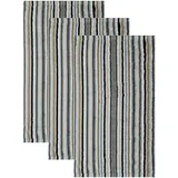 CAWÖ Gästetuch 3er Pack 'Life Style Stripes' Baumwolle Handtücher 3 ct