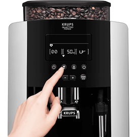 Krups Arabica Display Quattro Force EA8178 schwarz/carbon-optik