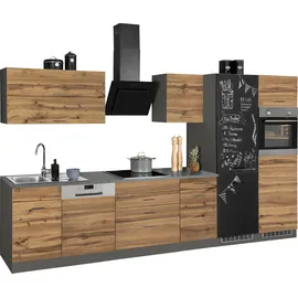 kochstation Küchenzeile KS-Trier 360 cm grau