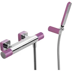 Tres Loft Colors, Thermostat Brausebatterie, Violett-chrom