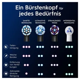 Oral-B iO Sanfte Reinigung Aufsteckbürste schwarz 2 St.