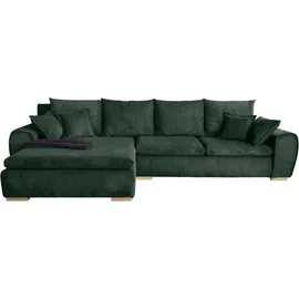 Home Affaire Ecksofa Katja L-Form 3-Sitzer Grün