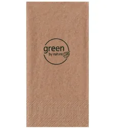 VEPATIM 500x Servietten natur 2-lagig 1/8 Falz 33x33cm kompostierbar