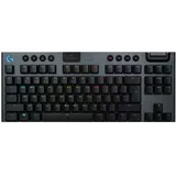 Logitech G915 TKL Carbon schwarz, LEDs RGB, GL Clicky, USB/Bluetooth, BE (920-010588)