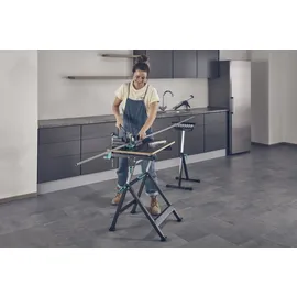 WOLFCRAFT Spanntisch Holz 65 x 72 cm grau stufenlos höhenverstellbar