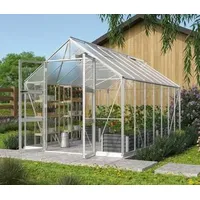 Vitavia Gewächshaus Orbit 11500, ESG/NSG, inkl. Fundament, Silber