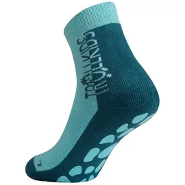 TROLLKIDS Kids Anti Slip Socks 34, teal/aqua | Gr.: 31-34