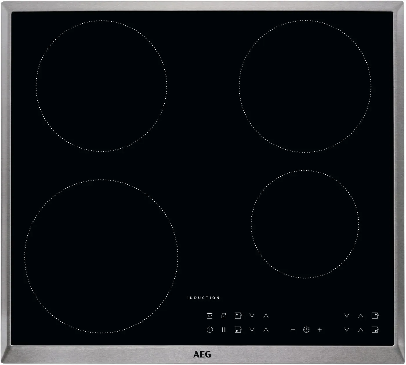 Preisvergleich Produktbild AEG Induktions-Kochfeld IKB6430AXB, mit Hob2Hood - Funktion schwarz