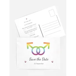 Save-the-Date Karten selbst gestalten mit Spruch und Fotos im Onlinedesigner bei Meine-Kartenmanufaktur.de
