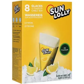 SPECIALS Sun Lolly Wassereis zum Selbsteinfrieren mit Zitronengeschmack 8er
