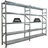 Proregal Fachbodenregal Metall 200x300x50cm Silber