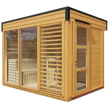 Wolff Finnhaus Saunahaus Paradiso 3x2 (2-Raum) kiefer -
