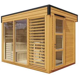Wolff Finnhaus Saunahaus Paradiso 3x2 (2-Raum) kiefer -