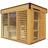 Saunahaus Paradiso 3x2 (2-Raum) kiefer -
