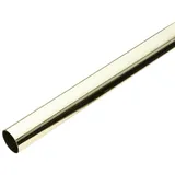 Merriway BH00905 610 x 25 mm Durchmesser Kleiderstange, Messing / Weiß