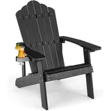 Costway Adirondack Stuhl Gartenstuhl 77 x 94 x 0 cm schwarz/weiß