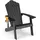 Costway Adirondack Stuhl Gartenstuhl 77 x 94 x 0 cm schwarz/weiß