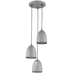 Pendel Hänge Leuchte Esszimmer Decken Lampe titan farben im Set inklusive LED Leuchtmittel