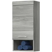 inn.furn Hängeschrank "Spirit" grau Rauchsilber Badschrank hängend 37 x 79 cm - Silber