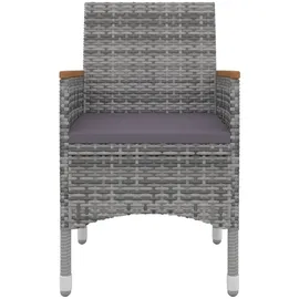 vidaXL Garten-Essgruppe 5-tlg. Grau