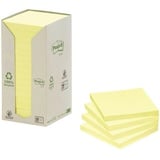 Post-it Haftnotiz Recycling Notes 654-1T 76x76mm gelb, 16 Blöcken