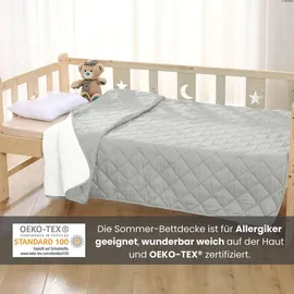 Wometo Sommer, Weiß, Textil, 155x220 cm, Oeko-Tex®, Schlaftextilien, Bettdecken