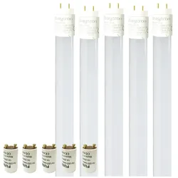 Aigostar 5xT8 LED Glas Röhre Tube Leuchtstoffröhre inkl. LED Starter 150cm Kaltweiß