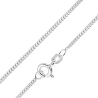 trendor 15711 Panzerkette Für Anhänger Silber 925 Robuste Halskette 1,6 mm, 38 cm