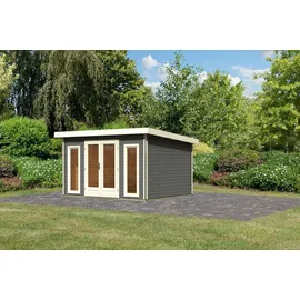 Karibu Gartenhaus Radeburg 2 3,69 x 3,09 m Terragrau
