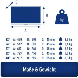 Alphatronics SL-22 DW 55" LED Full HD TV
