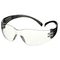 SecureFitTM 100 Schutzbrille, schwarze Bügel, Antikratz-Beschichtung, klare Scheibe, SF101AS-BLK - schwarz