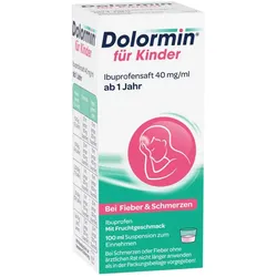 Dolormin für Kinder Ibuprofensaft bei Fieber und Schmerzen
