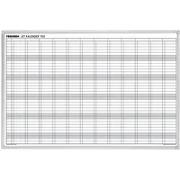 Franken Jahresplaner 90 x 60 cm Grau/Schwarz/Weiß