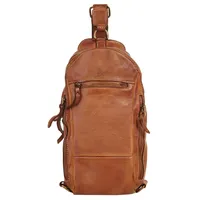 X-ZONE X-ZONE, Damen, Gr. B/H/T: 33cm x 13cm x 8cm onesize, braun cognac Leder, unifarben, Taschen, echt Leder, Made in Italy