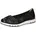 Damen Ballerinas flach Schwarz 36