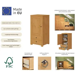 OTTO home Wäscheschrank Gotland 60 x 120 x 52 cm Beige