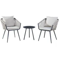 casa.pro Abriola Set 3-tlg. Grau