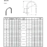 schellendirekt Rundstahlbügel DIN 3570 Form A, verzinkt, Durchmesser (innen):332 mm