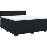 vidaXL Boxspringbett 180 x 200 cm Schwarz