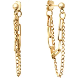 Paar Ohrstecker FIRETTI "Schmuck Geschenk Ohrschmuck Ohrringe", gold (gelbgoldfarben), Ohrringe, Damen, Edelstahl